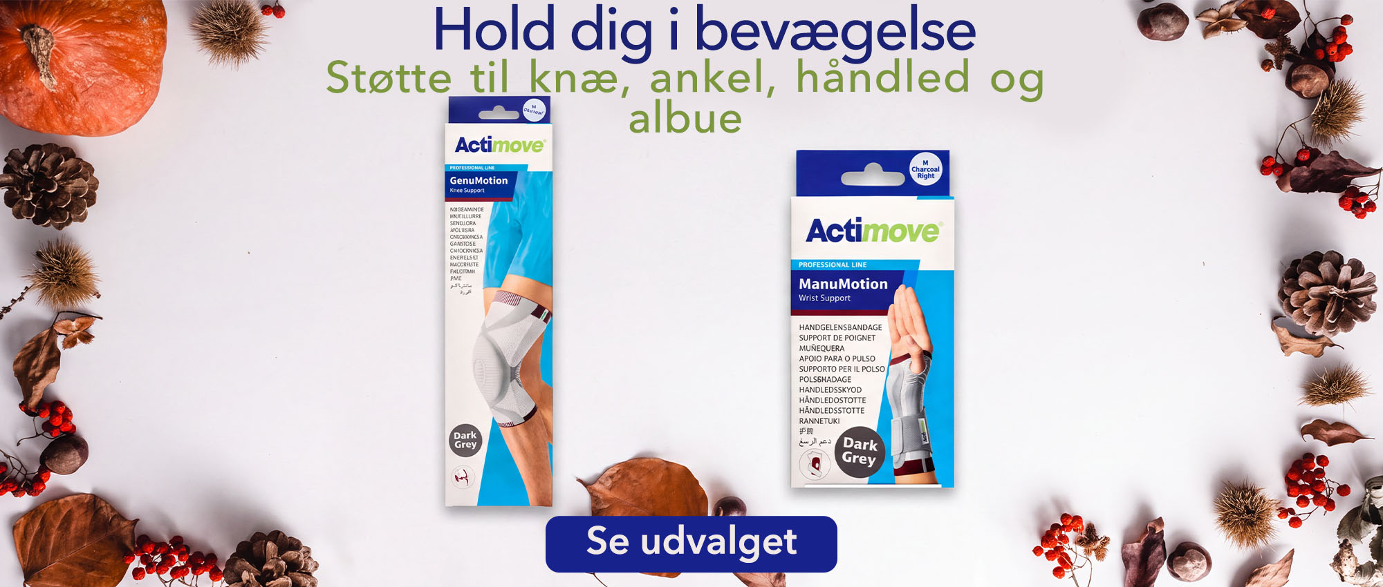activemove - hold dig I bevaegelse - stoette til knae, ankel, haandled og albue